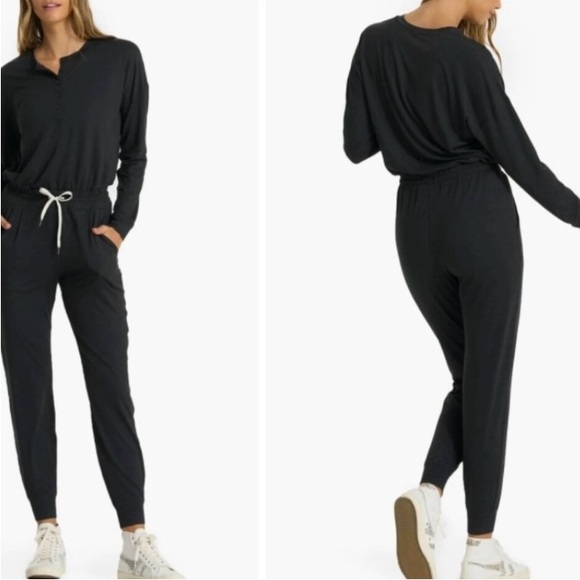 Pants - Black Vuori Henley Jumpsuit
Excellent condition 
XS